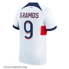 Paris Saint-Germain Goncalo Ramos #9 Seconda Maglia 2023-24 Manica Corta